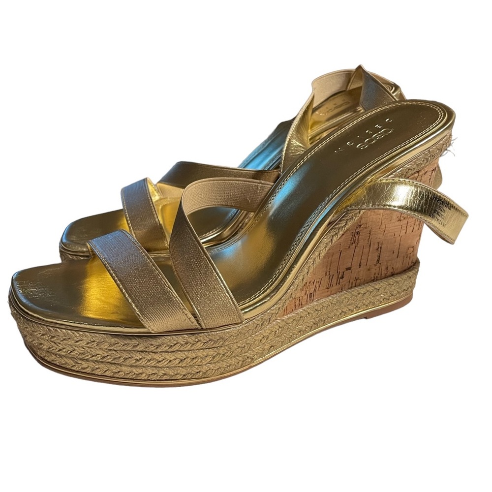 ASOS Gold Wedge Sandals - Picture 6 of 6